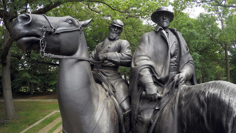 Four statues in Baltimore are under review by the city after a commission studying monuments tied to the Confederacy recommended they be removed. (Sean Welsh, Baltimore Sun)
