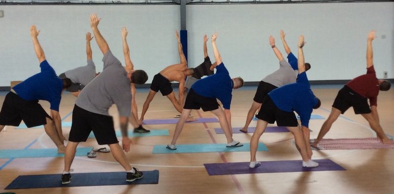 The participants in the eight-week yoga trial program in Canberra’s Alexander Maconochie Centre prison. Author provided