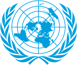 UN emblem blue